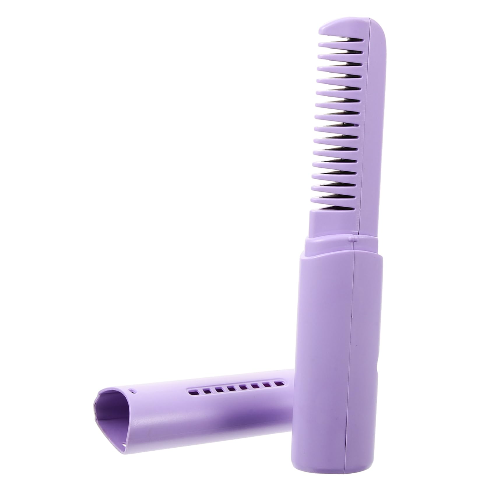 HONMEET Rechargeable Hair Straightener Brush Portable USB Hair Straightening Comb for Travel Multifunctional Design with Scalp Massage Compact Minimizes Hair Damage