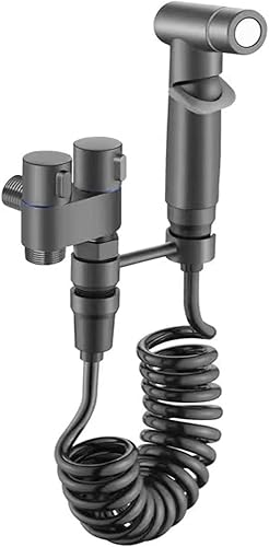 Válvula de control doble de 1 en 2 salidas, válvula de control doble para bidé, grifo de baño de doble manija, grifo de 1 entrada y 2 salidas para