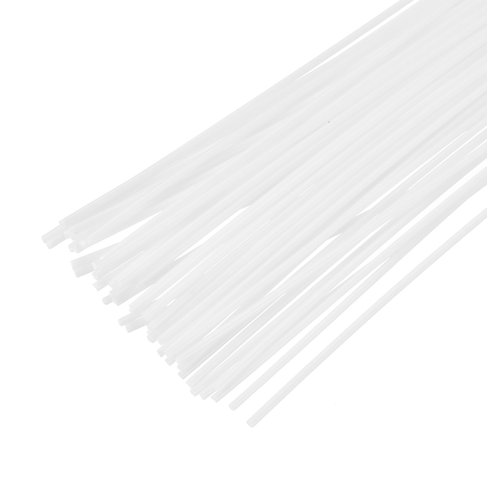 sourcing map 50pcs 13 Inch Plastic Welding Rods PP Welding Strips Welder Rods for Plastic Welder,Car Bumper, Kayak Repair, White