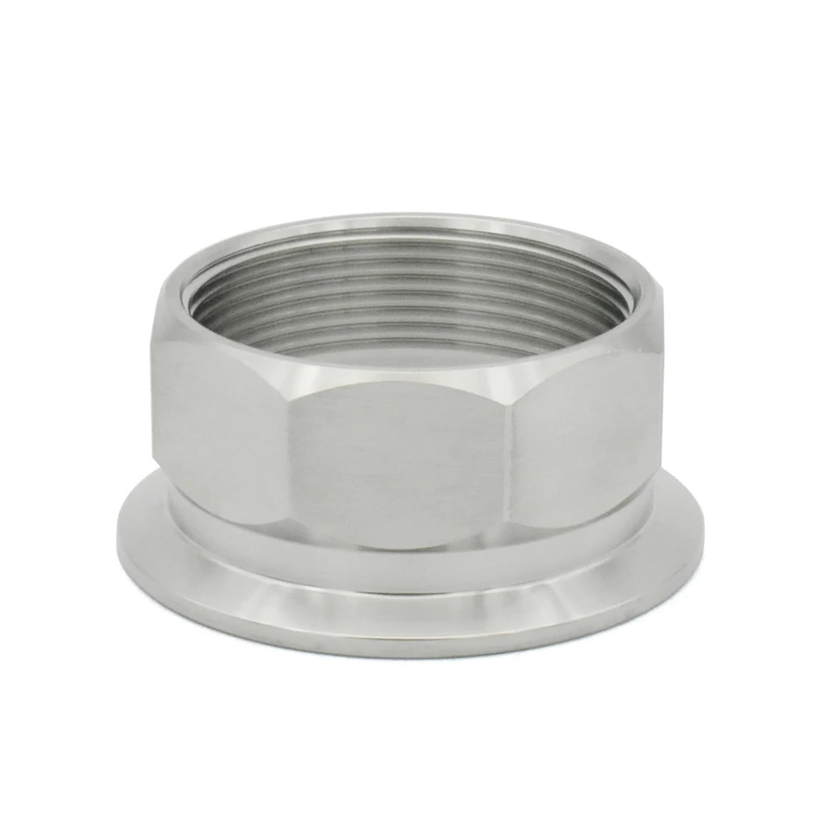 Złączki rurowe sześciokątne 1/4"-11/2" ze stali nierdzewnej 316 DN8-DN50 BSPT z gwintem wewnętrznym, 50,5, z trzema zaciskami(11I2inch DN40 TC64)