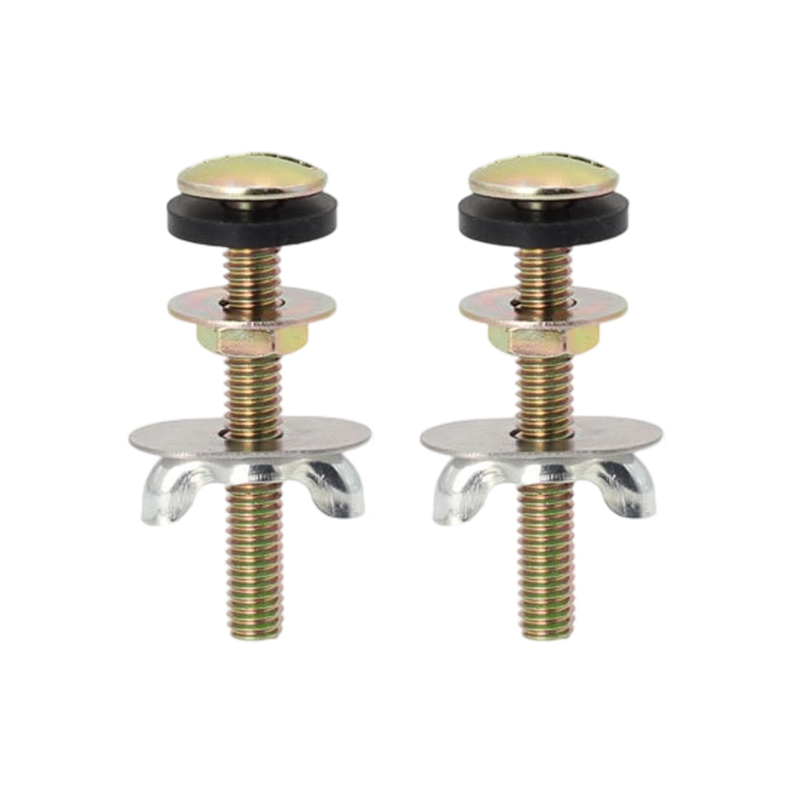 Toilet Tanks Bolt Replacement Steel Screws Seal Washers Nut Leakproof Design Easy Setups Tanks Mounting Systems Steel Toilet Bolts