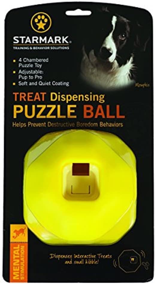 Starmark Treat Dispensing Puzzle Ball Dog Toy Starmark