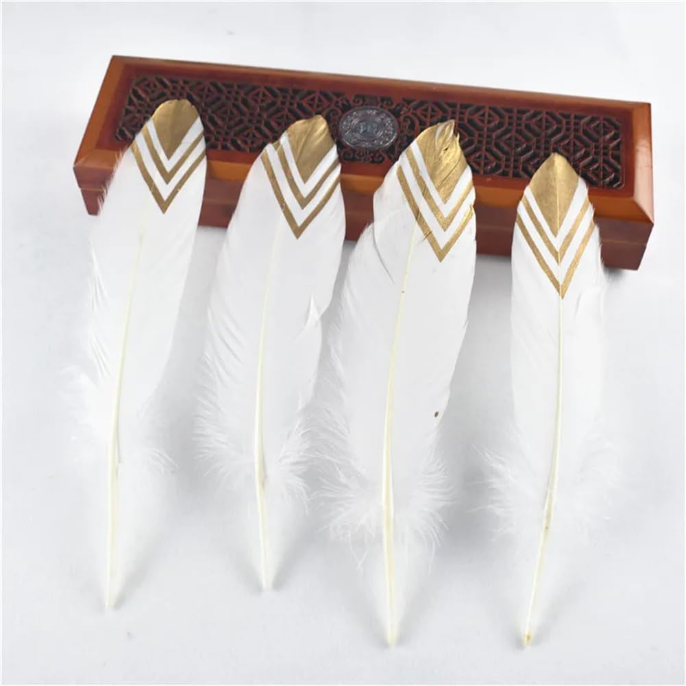 Natural Pheasant Feathers, Natural Goose Feathers Pack of 10, Multicolor, 5-7 Inch for Crafts DIY Wedding Decor