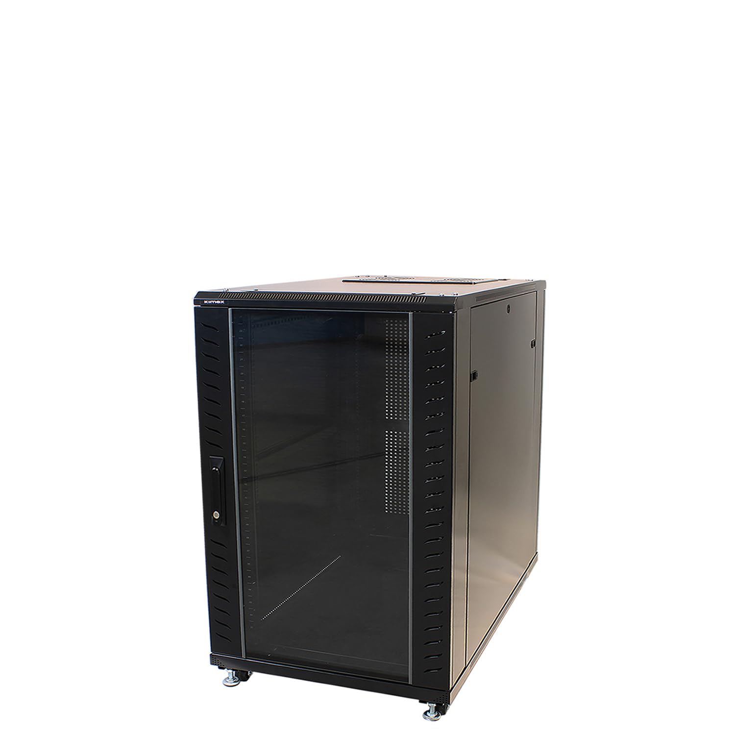 KIMEX - Baie de Brassage 19" 20U 600x800mm (Largeur x Profondeur) - Rack Serveur Informatique au Sol - Armoire Réseau 19 Pouces - Charge Max 800 kg - Ref 112-​6820K