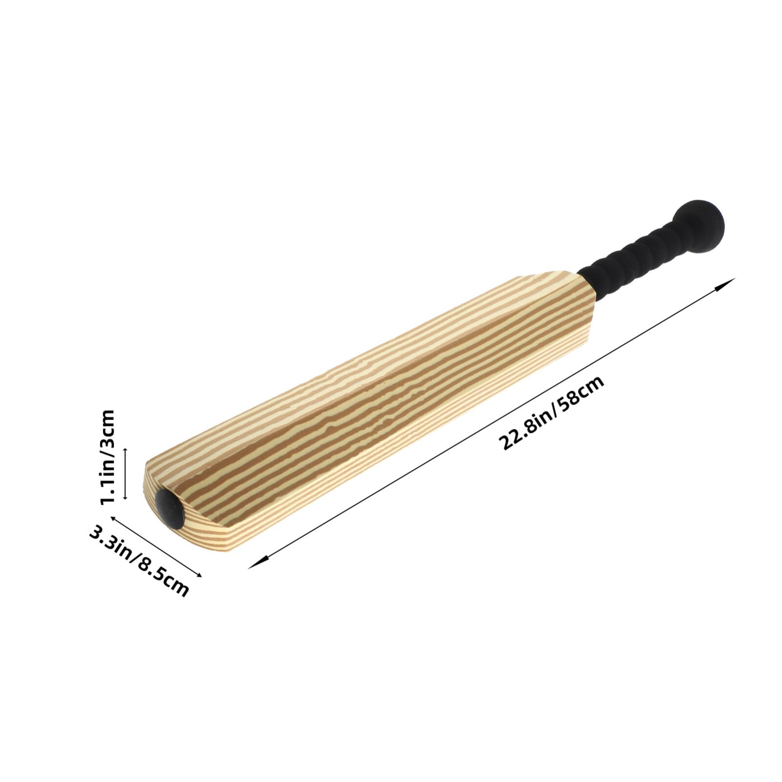 Mipcase Batte De Cricket : Jeu De Cricket Interactif Batte De Cricket Rembourrée en Mousse Balles D'intérieur Jouet pour La Maison La Plage Le Jardin (avec Ballon).