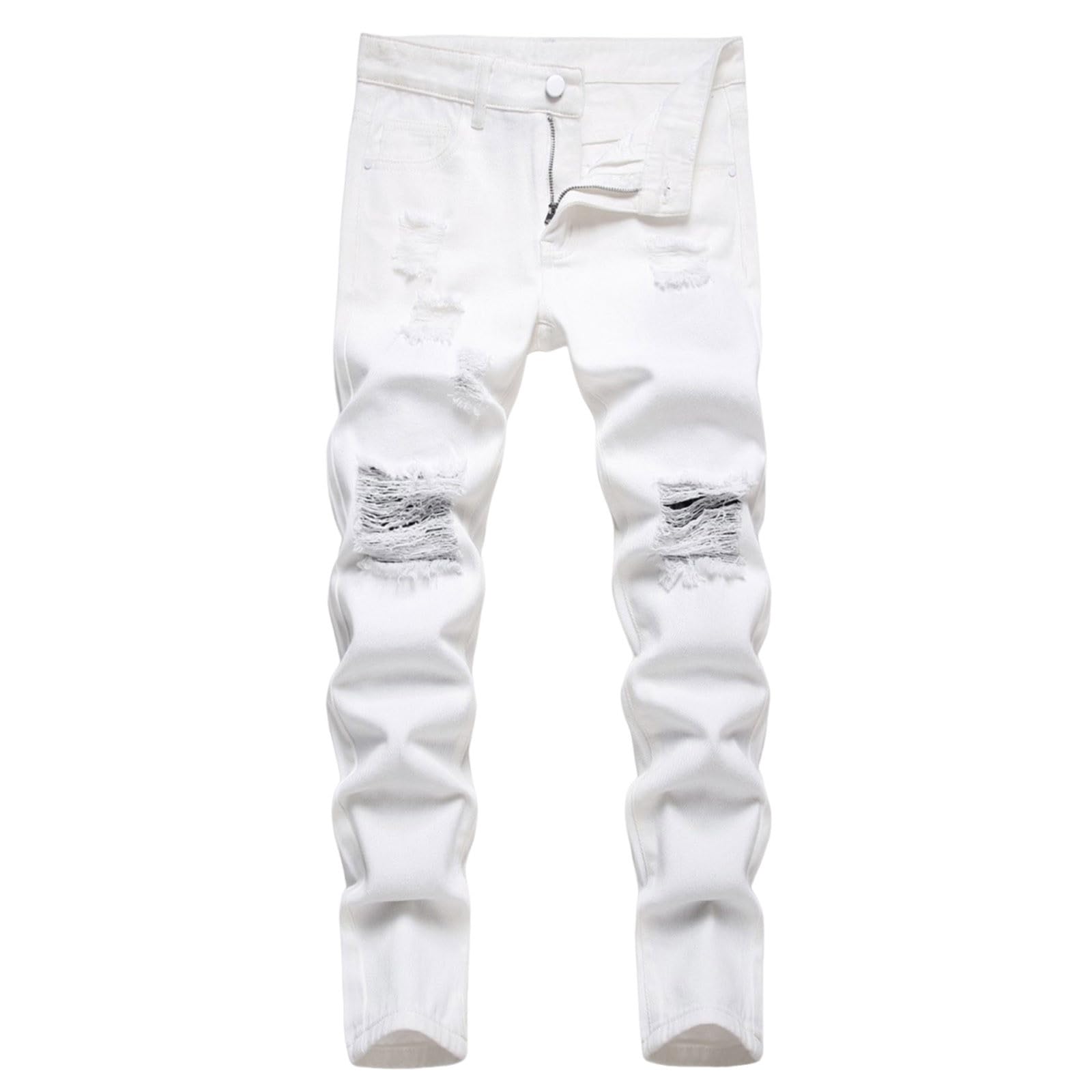 Générique Jeans Strappati per Ragazzo 2026 Pantaloni Lunghi Casual Confortevoli Allungabili Moda Primavera Autunno Bambino