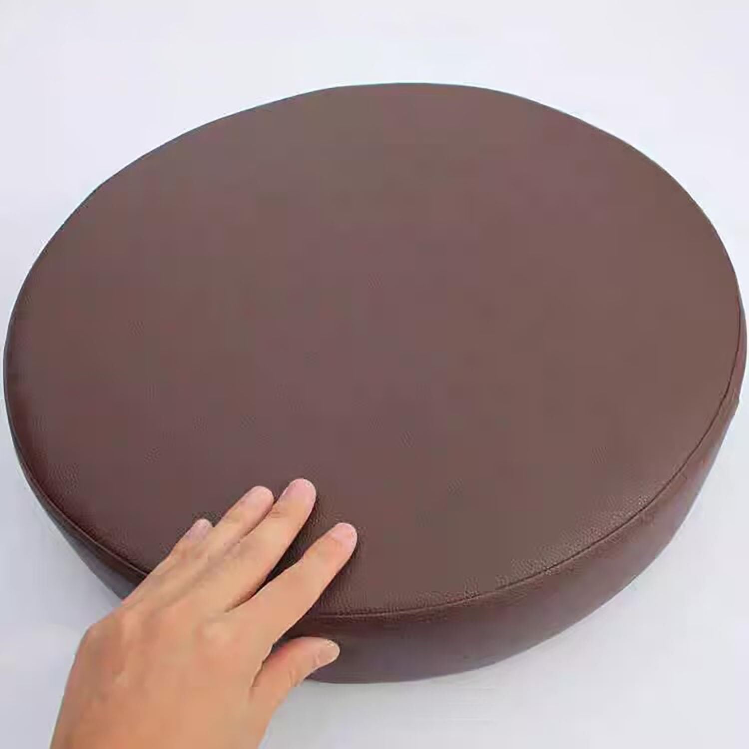 BUAOGDVG Round Kitchen Chair Cushion, Waterproof Outdoor Seat Cushions, 35/40/45/50cm Removable Washable for Dining Room Chair, Office, Garden, Outdoor, Indoor(N,28x8cm/11x3in)