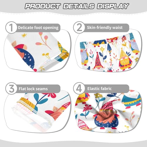 Kids High Waist Cute Gnome Dwarfs Spring Leggings for Toddler Girls 4T 202b53453