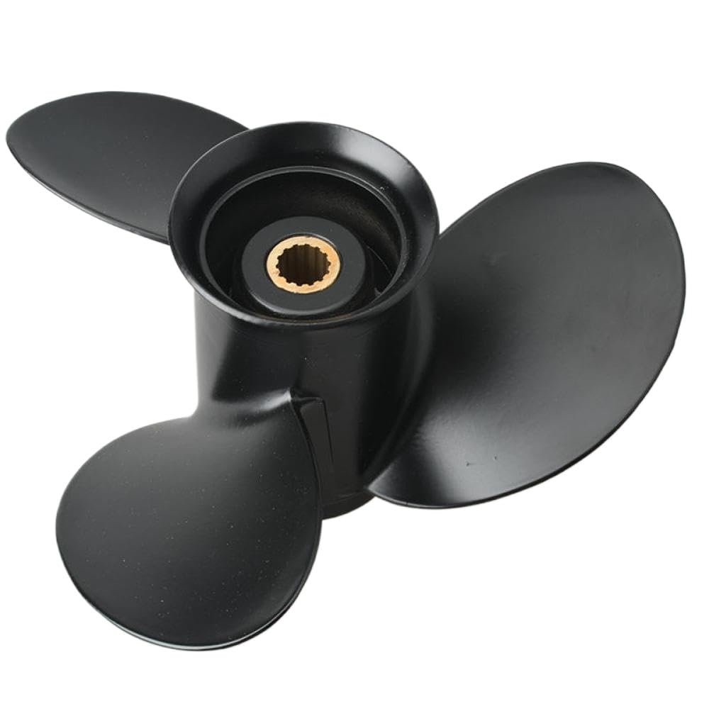 362-64101 Elabora esternamente in Alluminio 14 Spline 9 25x9 Fits Compatibile con Il Motore della Barca da 9 CHP da 9 CHP da 20 CV Sostituisce la Parte OEM per Vari Modelli
