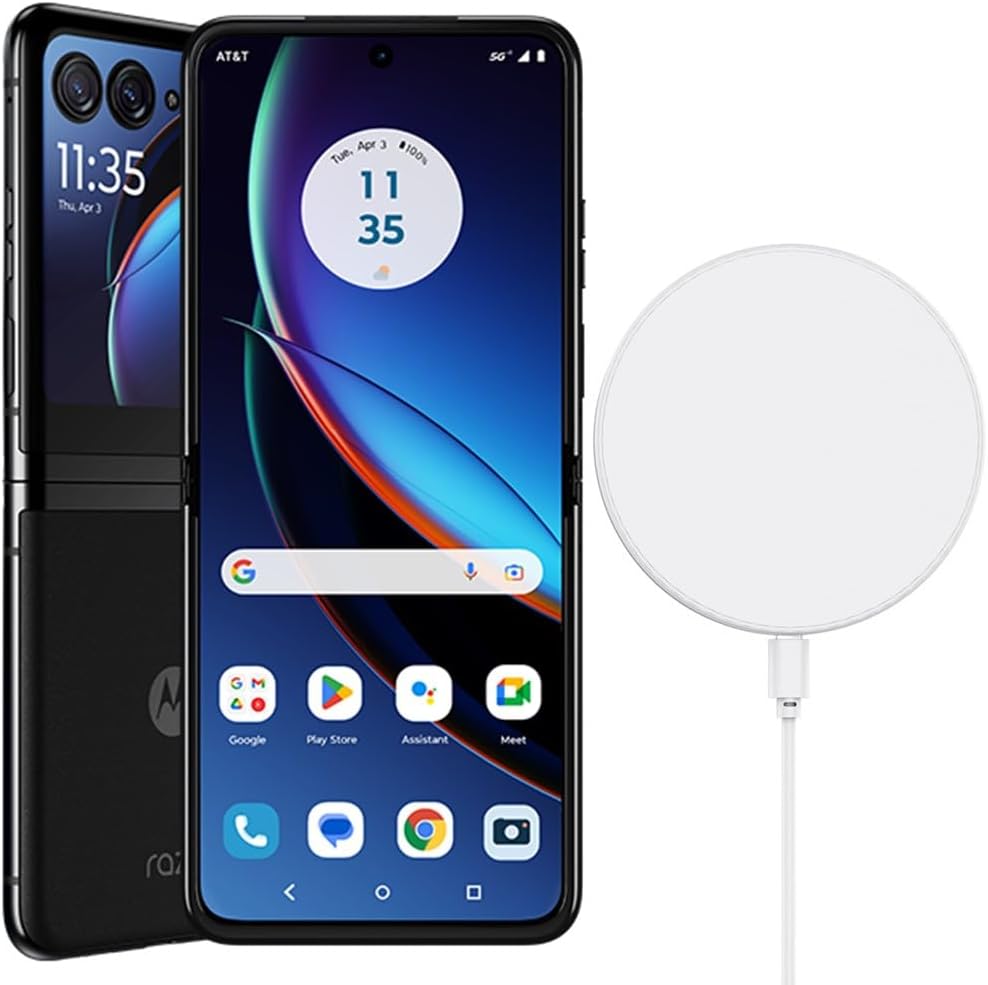 Motorola Moto Razr+ 5G 2023 (256GB, 8GB) 6.9″ Foldable AMOLED, Snapdragon 8+ Gen 1, US 5G / Global 4G LTE (GSM Unlocked for T-Mobile, Metro, AT&T) XT2321-5 (w/Fast Wireless Charger, Black) (Renewed) Motorola Moto Razr+ 5G 2023 (256GB, 8GB) 6.9″ Foldable AMOLED, Snapdragon 8+ Gen 1, US 5G / Global 4G LTE (GSM Unlocked for T-Mobile, Metro, AT&T) XT2321-5 (w/Fast Wireless Charger, Black) (Renewed)