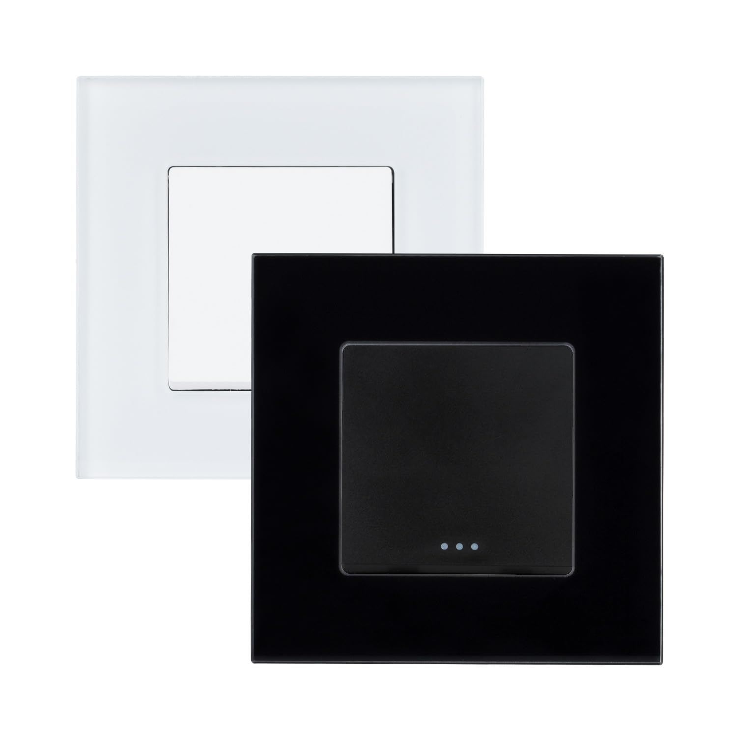 LEDKIA LIGHTING Interruptor Simple de Cruzamiento con Marco PC Modern Negro