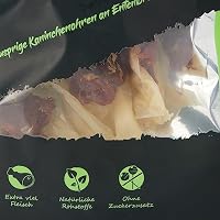 SNACKOMIO – Premium Hundesnack – knusprige Kaninchenohren an Entenbrustfilet, getreidefrei, 1er Pack (1 x 70g) – Ansicht 2