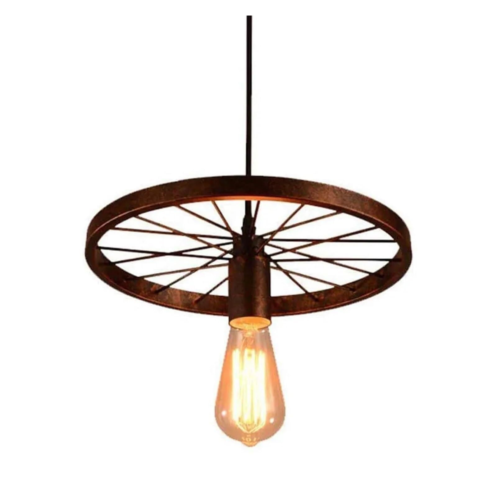 LYMSXAZOU Industrial Vintage Pendant Lamp LED Retro Loft Ceiling Hanging Lights Chandelier for Home Living Room Kitchen Lighting Fixture