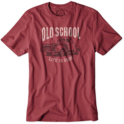 Life is good Men's Crusher Old School Truck Tee