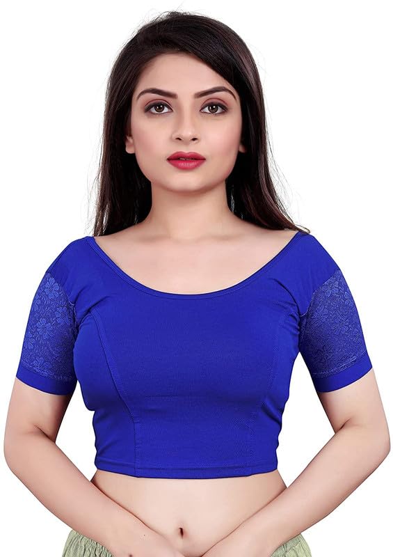 Readymade Stretchable Saree Blouse for Women Designer Blouse Stylish Ready to Wear Blouse-image-39