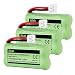 3-Pack iMah Ryme B2 BT184342 BT284342 Cordless Phone Battery Pack for BT18433 BT28433 BT1011 BT1018 BT1022 BT1031 Vtech CS6209 CS6219 CS6229 DS6151 Uniden DECT4096 Motorola L602 L701 Handset Telephone