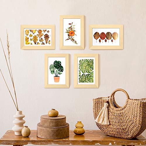 Yoofoss Bilderrahmen 5er Bilderrahmen Set 10x15cm Fotorahmen Bilderrahmen aus Holz – Bild 8