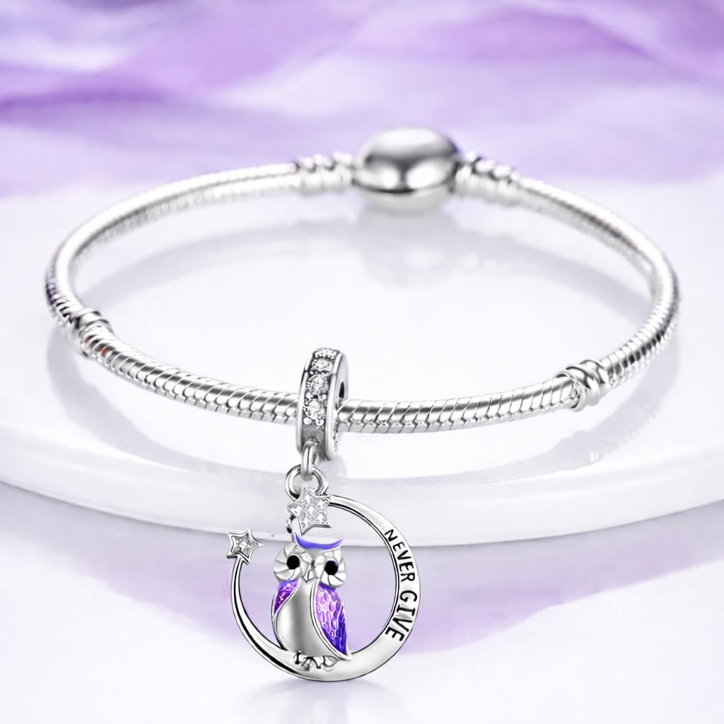 Pendentif Animaux Bouledogue Lapin Éléphant Chat Hibou Coccinelle Abeille Dauphin Flamant Ours Renard Écureuil Compatible Toutes Les Marques Argentée Charm Breloque