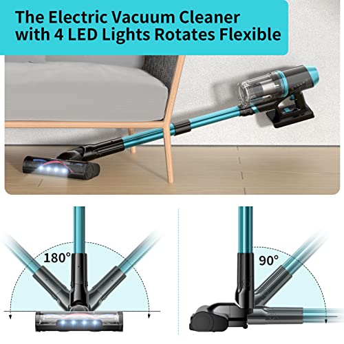 Orfeld Cordless Vacuum Cleaner,24Kpa Powerful Stick Vacuum Cordless Rechargeable,Up To 60 Mins Runtime Lightweight Vacuum,6 In 1 Battery Quiet Vacuum For Hardwood Floor,Carpet,Pet Hair #TOP4