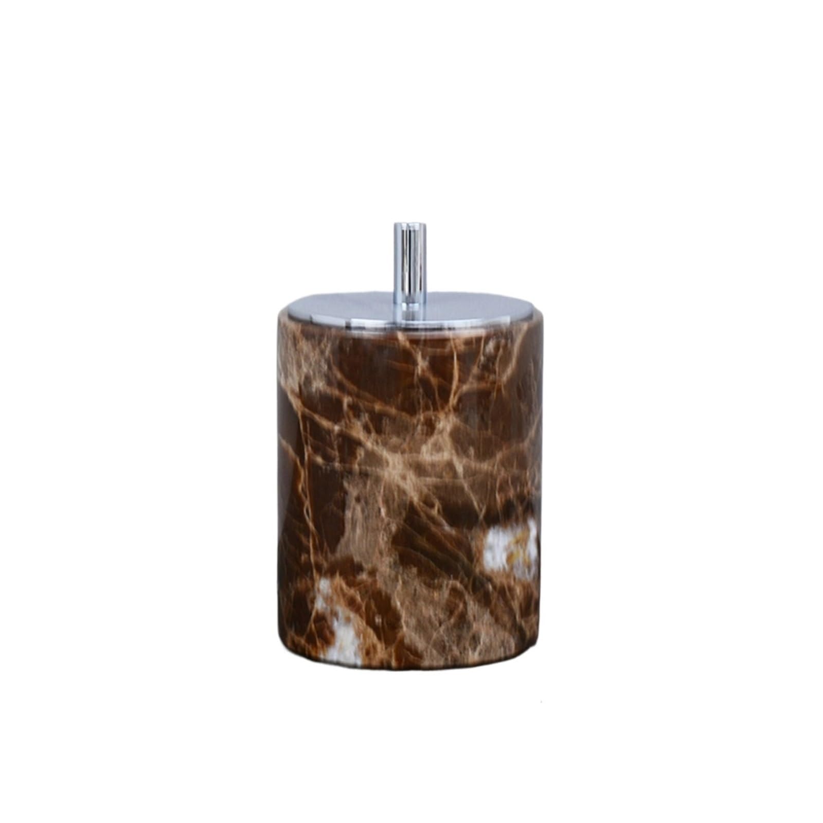 Soap And Toothbrush Holder Sets Brown Natural Marble Bathroom Accessories Luxury Marble Soap Dispenser Toothbrush Holder Soap Dish Tray Set For Bathroom(B-Toothpick box)