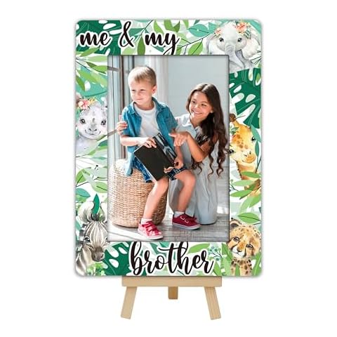 OXRUN Jungle Animals Wooden Photo Frame Cover