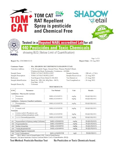 Image of Tom Cat Rat Repellent Spray for Cars & Bikes (120 ml) | Non-Toxic Rodent Repellent | Protects Car Wires & Engine | Long-Lasting Protection up to 6-8 Weeks | 120 Ml - FORMULATION 3X