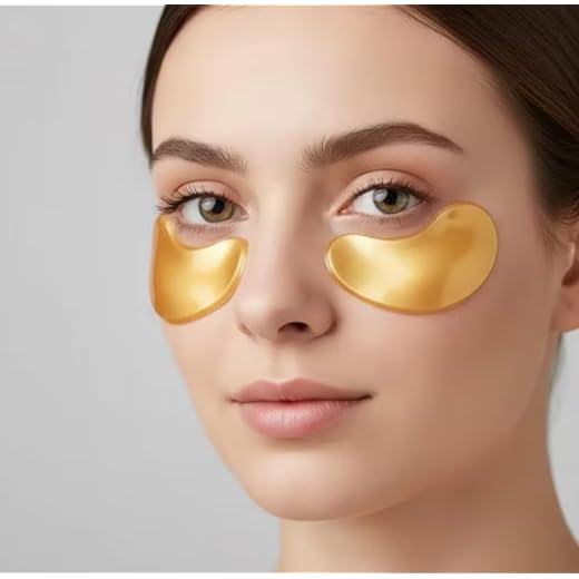 Máscaras de Colágeno para Olhos com Ouro, Tratamento Anti-Olheiras e Antirrugas, Gel Pads para Cuidados com a Pele, 100 Unidades