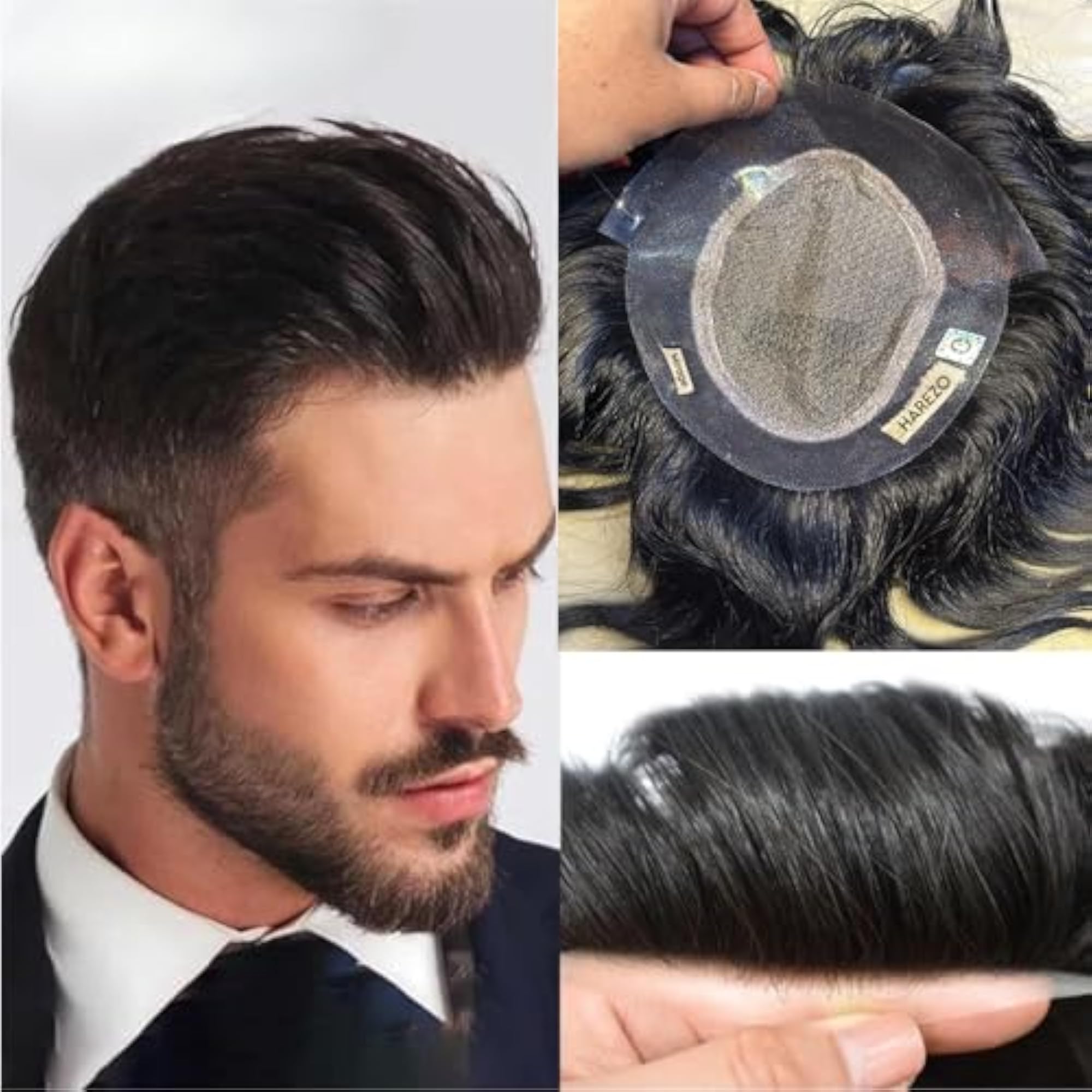 Natural Front Hairline Skin Base Wig for Men