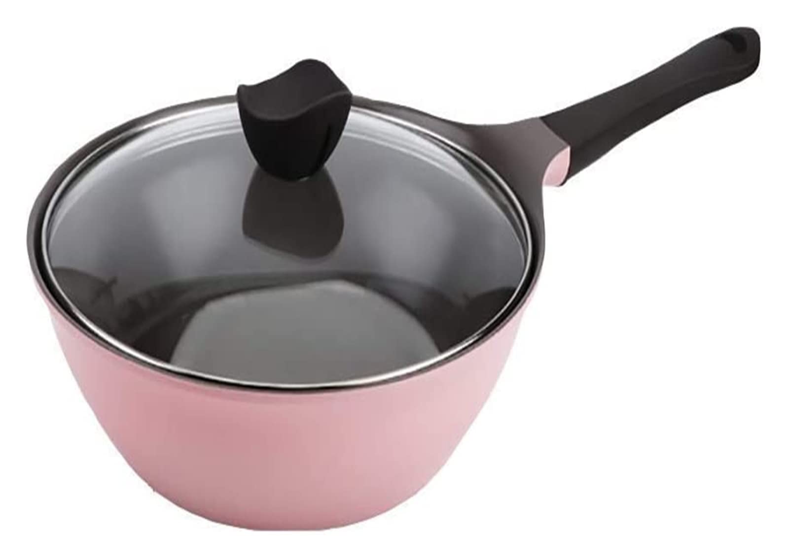 Wok Pan Nonstick Mała miski do smarowania z ceramiczną tytanową powłoką miedzianą patelnią z pokrywką niestancyjną z wizją kompatybilną z indukcją pokrywki