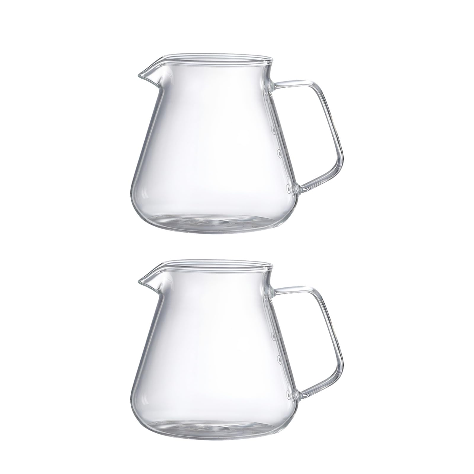 Kalttoy 500Ml Glass Stovetop Hand Pour Coffee Server Tea Pots With Easily Pour Spout Perfect For Entertaining Guests Home Use 2Pcs Multifunctional Glass Coffee Maker