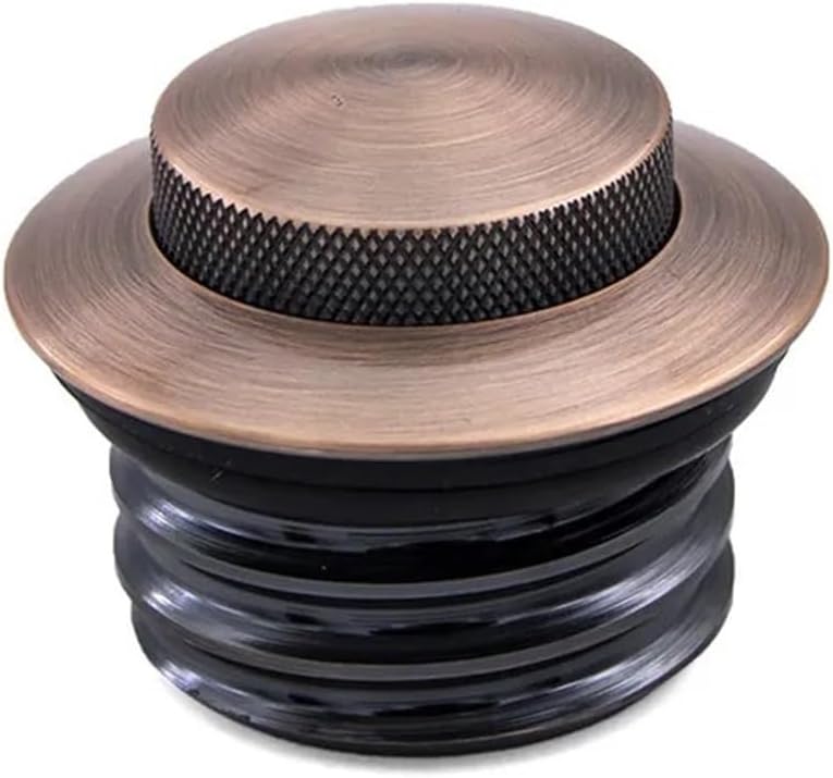 Motorbike Petrol Tank Cap Motorcycle Copper Flush Pop Up Reservoir Vented Fuel Tank Gas Cap for Harley Sportster 883 1200 Dyna Touring Softail