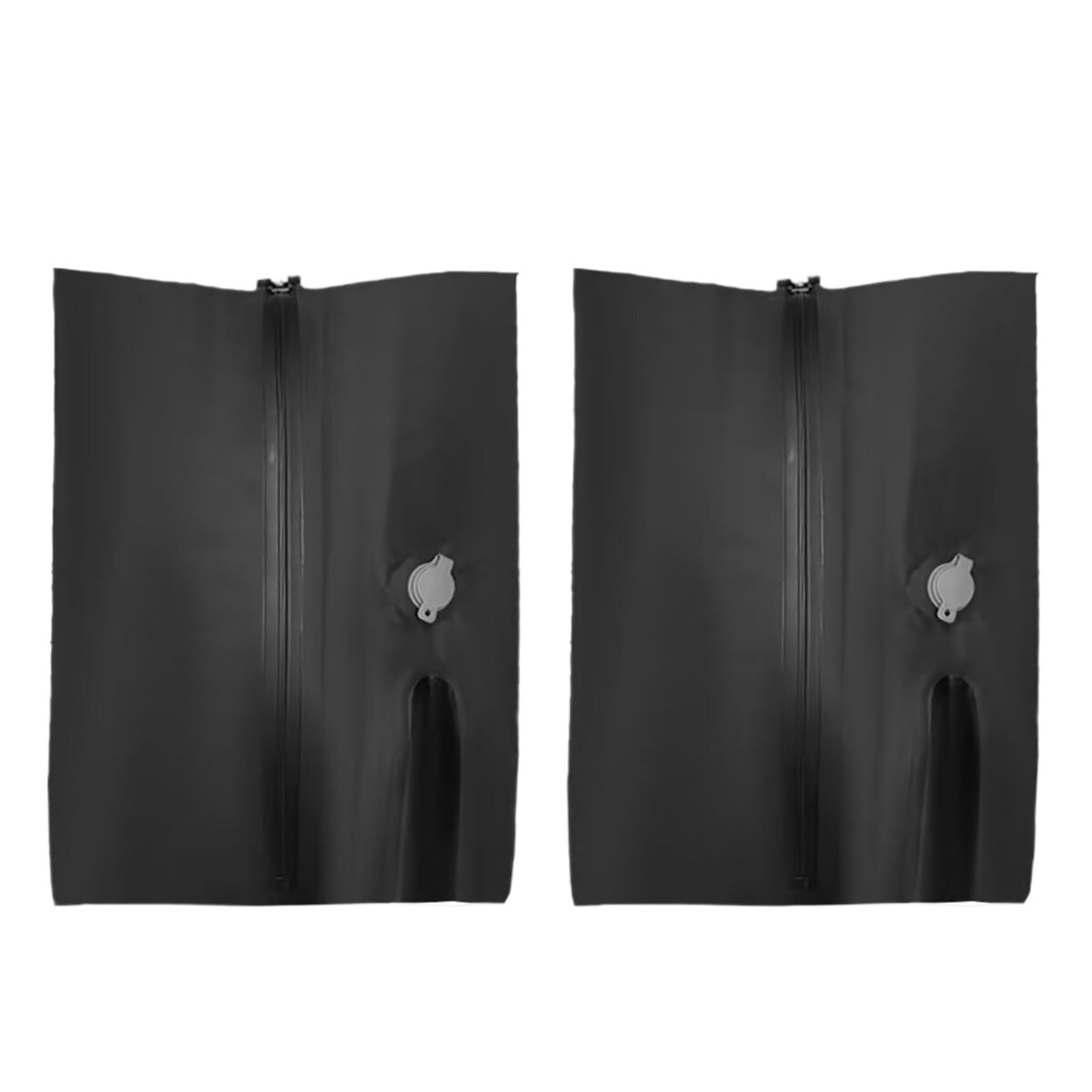 Kompressionsbeutel Wiederverwendbar for Reisen, staubdicht, platzsparend, Vakuum-Kompressionsbeutel, wasserdichtes Gepäck für Gepäck(2pcs Black)