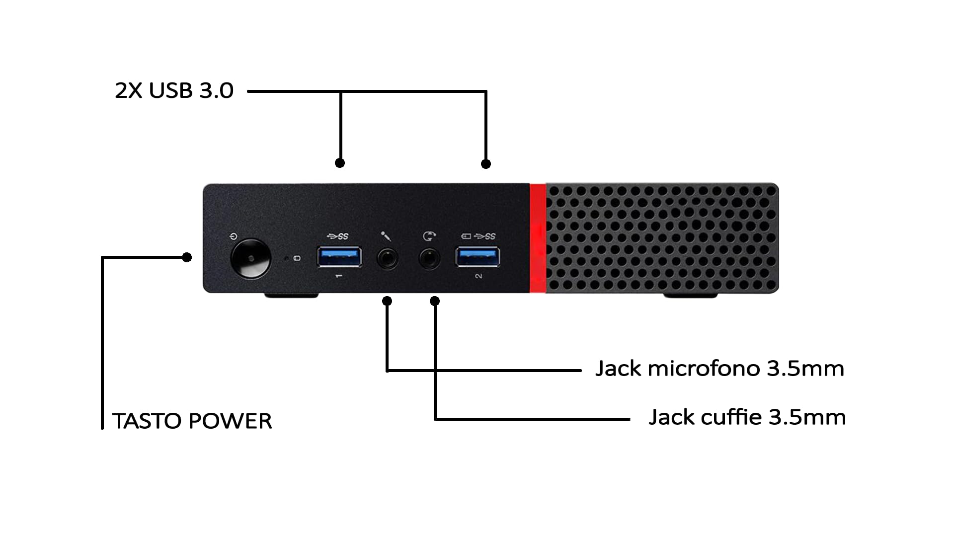shopdeal Pc Mini - Processore I5 - Ram 8 Gb - Ssd 240 gb - Windows 11 - Office - Wifi (Ricondizionato Certificato)