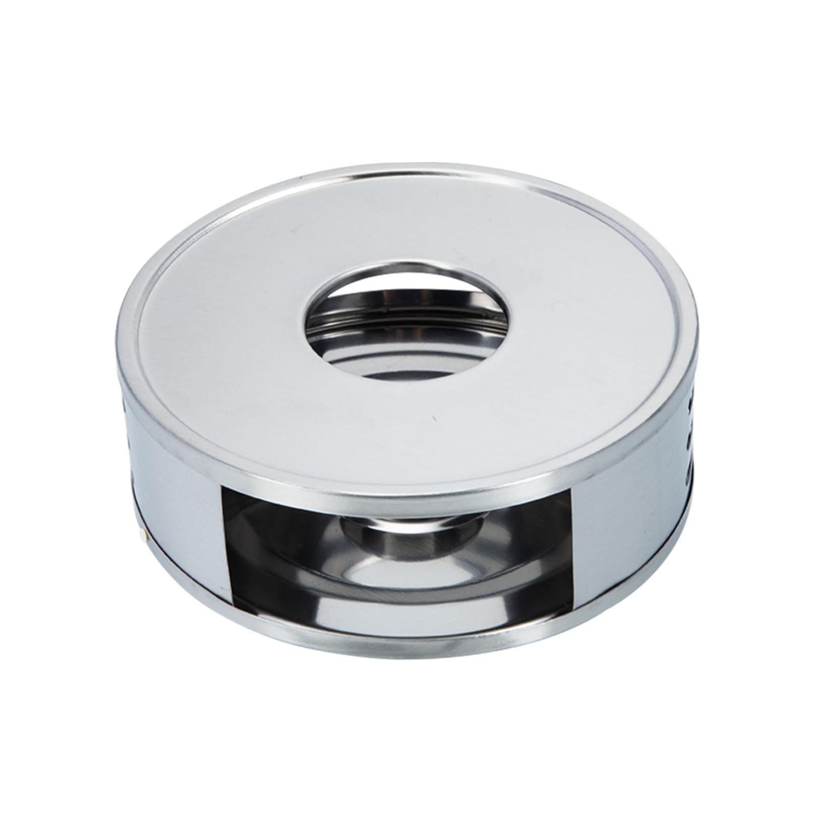 FELTECHELECTR Stainless Steel Teapot Warmer Base Office Teapot Heater Tea Ceremony Supply for Home Office Hotel
