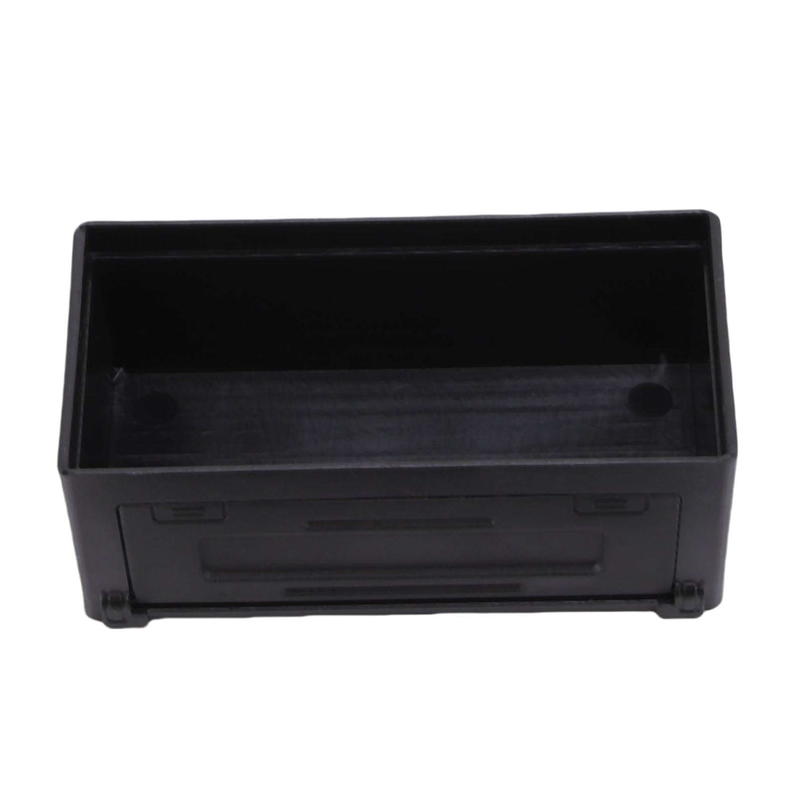 Huairdum RC Simulated Toolbox, Model Car Storage Box, Luggage Box with Decorative Stickers, Ideal for 1:24 1:32 Scale RC Off Road Engineering Vehicles (Black)