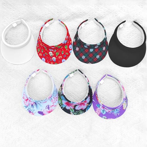Image of 3 Pack Sports Sun Visor Hat Women Men Adjustable Clip On Visors Outdoor Golf Beach Cap