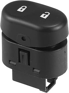 Car Door Lock Switch, Front Right No.15835662 for Chevrolet Malibu 2008 Black, 1 Pcs