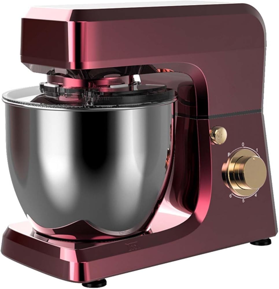 Impastatrice Planetaria, Frullatore da Cucina da 1800 W, Impastatrice Elettrica per Torte da 10 Litri con Ciotola, Macchina per Impastare Adatta alla Maggior Parte dei Cuochi，Rosso