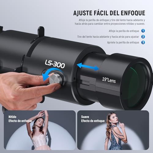 Spotlight Snoot NEEWER LS-300 con transmitancia del 98% para proyectos de fotografia creativa 5