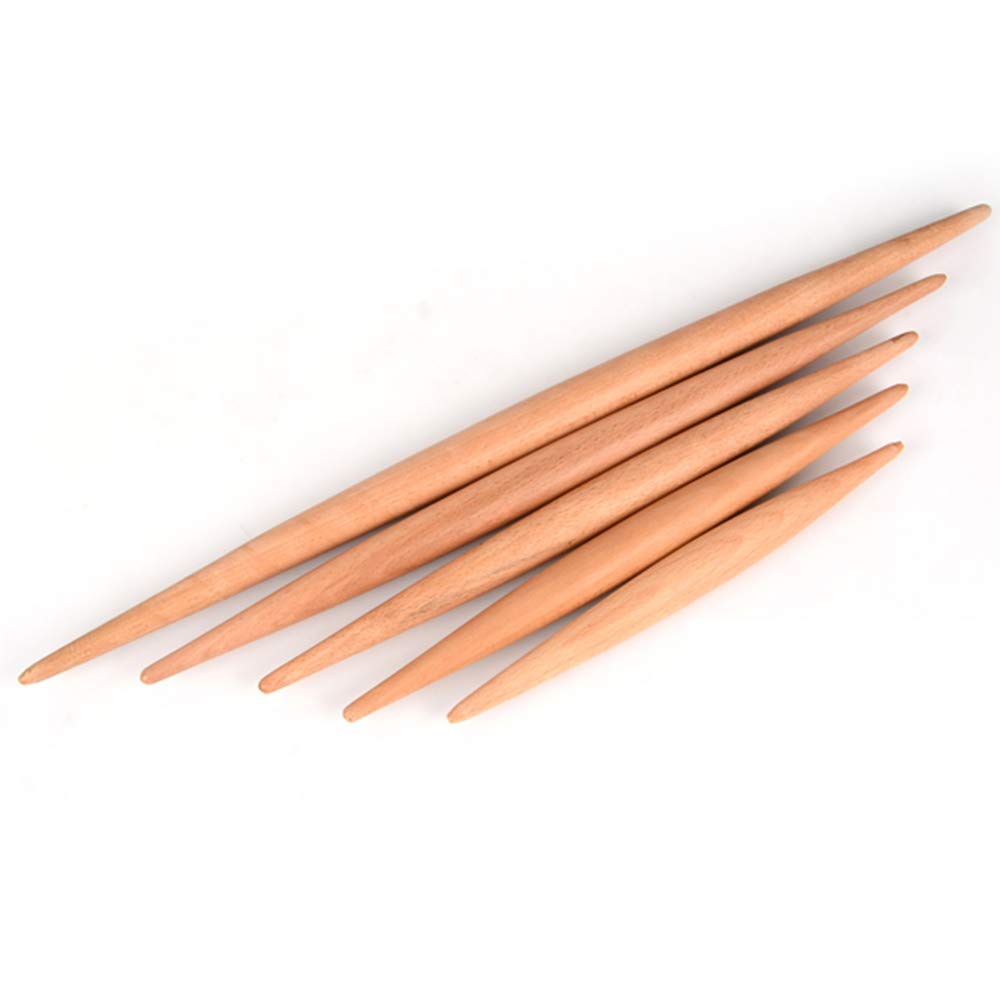 Rodillo de pastelería, rodillo de madera, Rodillo de amasar de madera de haya for hornear, 58 cm de largo, ideal for fondant, galletas, fideos y masa de pizza
