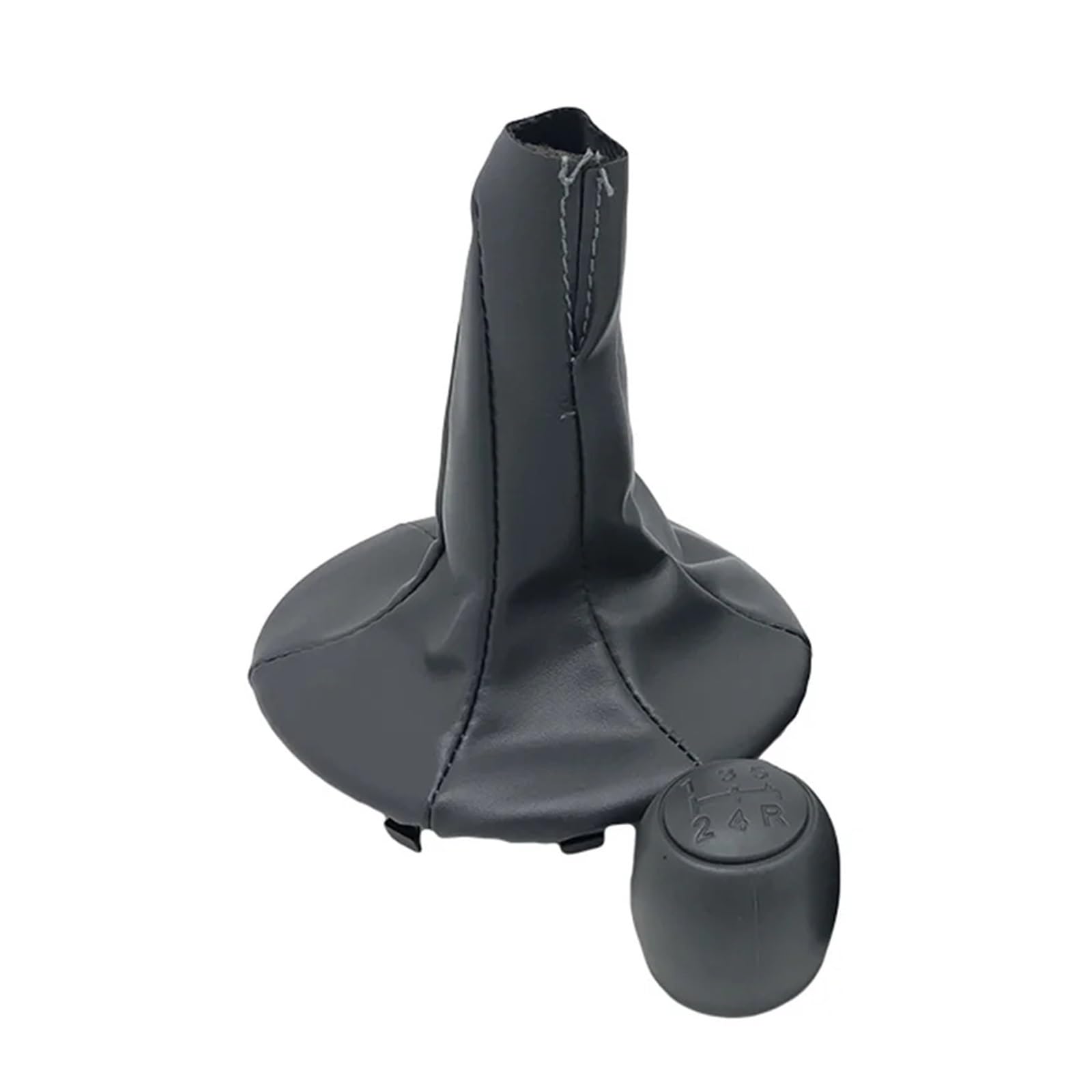Grozzy Universal Shifter Handle for Fiat for Panda Gear Shift Knob Lever Stick Pen Head Gaiter Boot Cover(Gray-Combo)