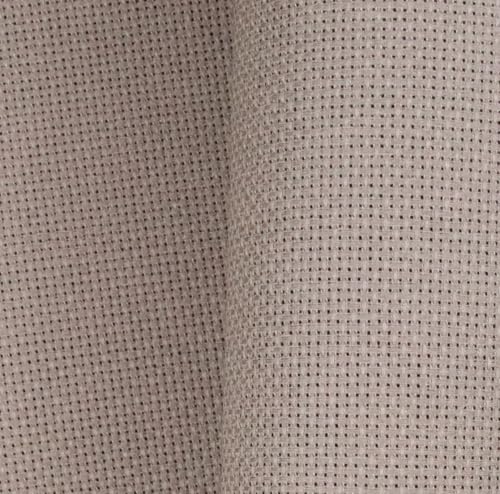 Image of KCS 12 inch x 59 inch (30cmx 149cm) 18CT Counted Cotton Aida Cloth Cross Stitch Fabric (Coffee)