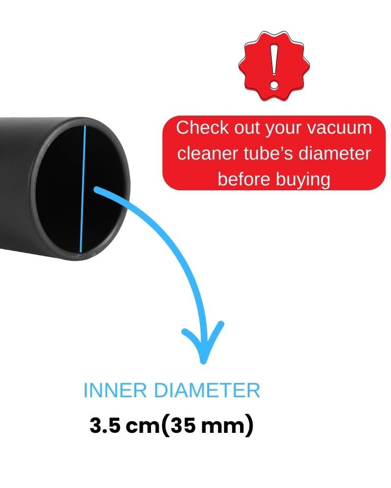 Maxorado 35 mm Tubo aspirapolvere + ugello Combinato + Spazzola di aspirazione per aspirapolvere Compatibile con Bosch Professional Bagnato aspirapolvere Gas 35 30 25 20 L SFC SFC+ M AFC