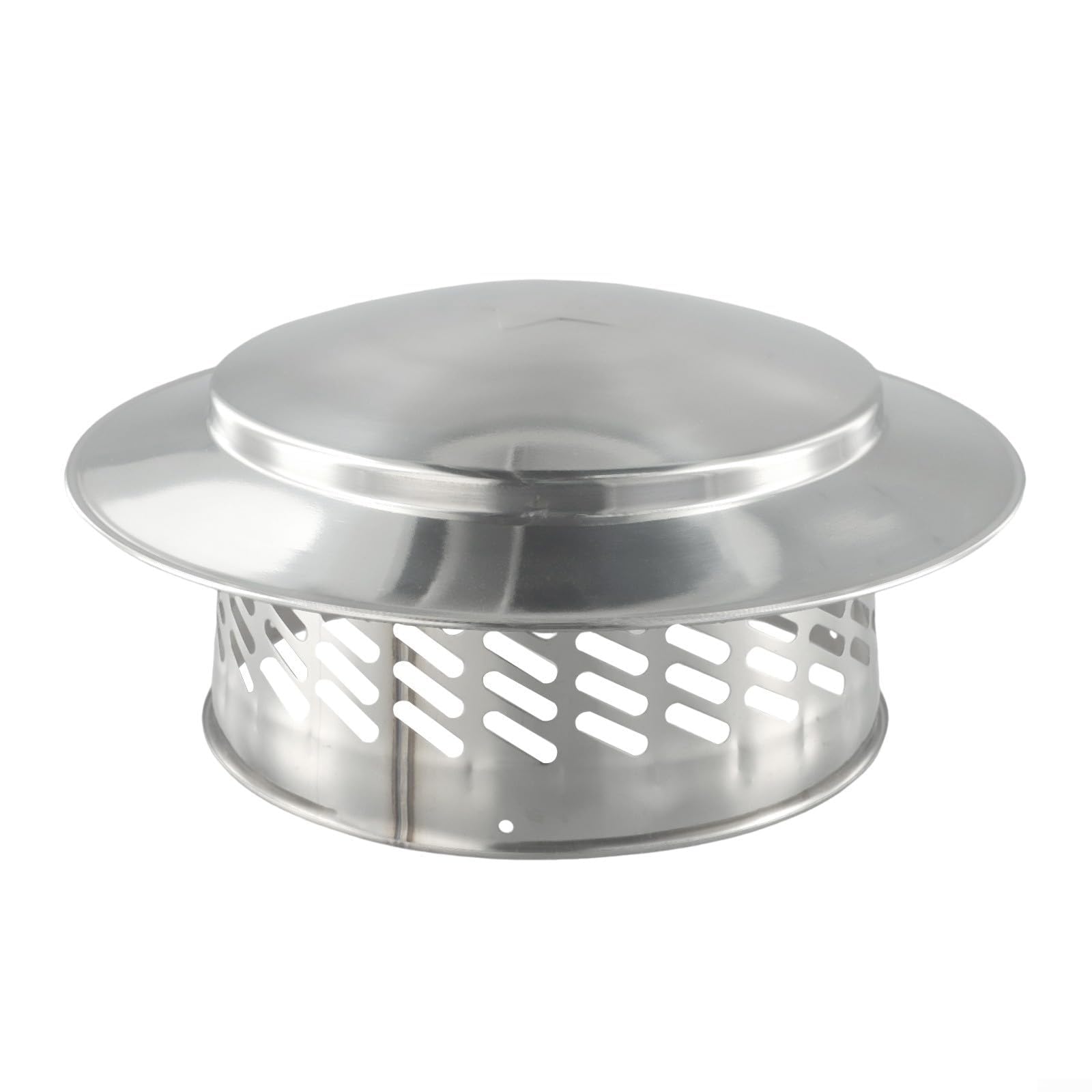 KGLHJDY Stainless Steel Chimney Cap, for Roof Pipe Exhaust Hood, 304 Stainless Steel Ventilator,with Cover, Flue Pipe Protector Guard, Exterior Wall Air(200mm（8inch）)