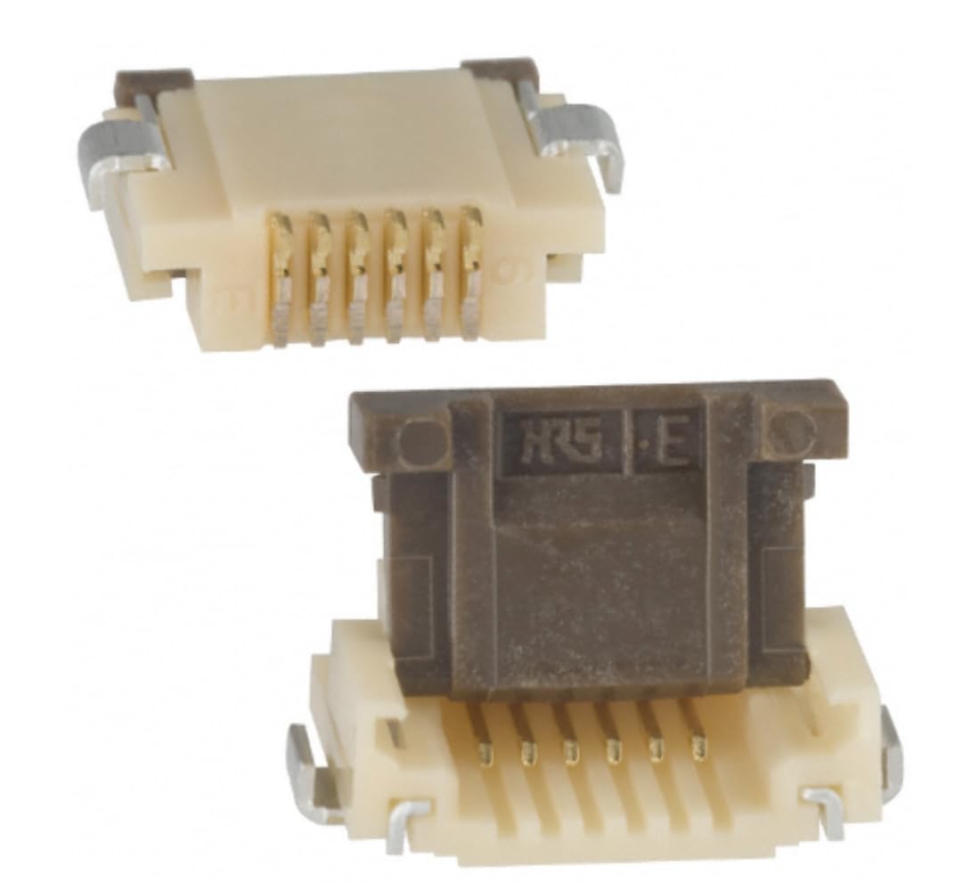 AVLIS-CO Pack of 2 FH12-6S-0.5SH(55) Connector 6 Position FFC, FPC Connector Contacts, Bottom 0.020