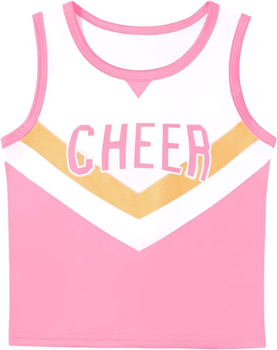 Cheerleader Costume for Girls Toddler Cheerleader Outfit Baby Cheerleading Costume for Kids 1-10 Years - Image 2