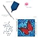 DIAMOND DOTZ Flutterby Red Diamond Painting Kits for Adults - Diamond Art Kits a Relaxing Creative Craft Kit with Dotz Gems 12x12
