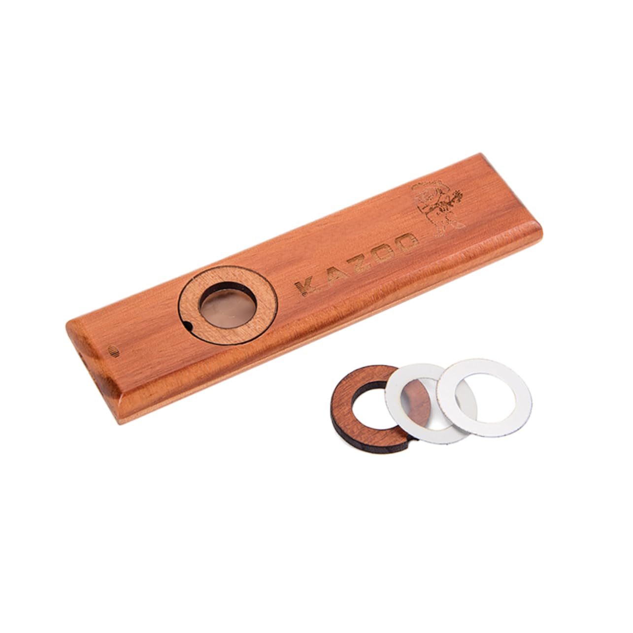 TOYANDONA 3 Pz Diaframma Per Flauto Kazoo in Legno Kazoo Metallico Di Legno Strumenti Musicali Per Bambini Ragazzo Bambù Bambino Strumento Musicale Metallo