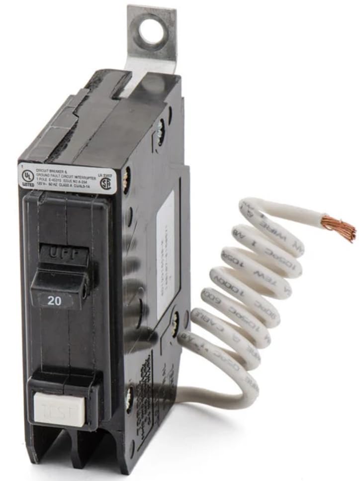 Generic QBGFT1020-20 Amp GFCI Circuit Breaker Bolt On - 20 Amp - 1 Pole - 120 Volt