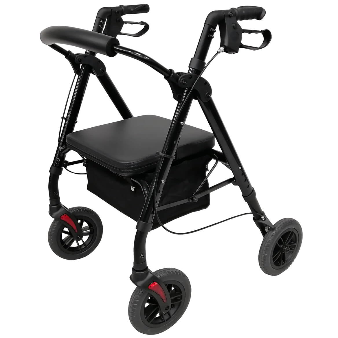 LivingSURETM Freedom 4-Wheel Rollator XL, Black